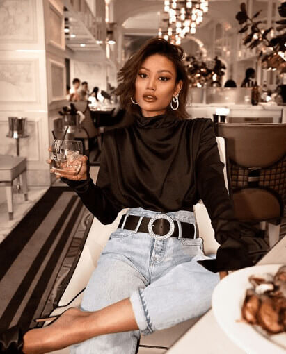 Stylish girlfriend